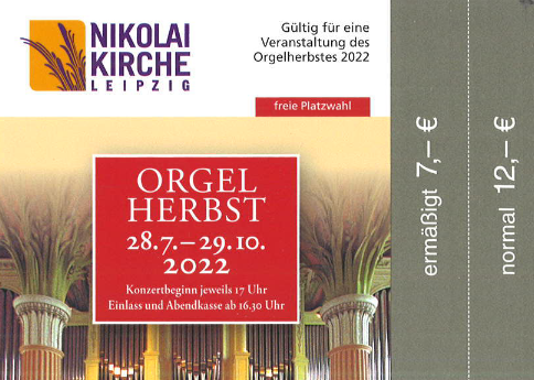 Orgelherbst 28.07. bis 29.10.2022