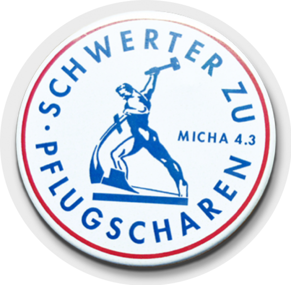 Schwerter zu Pflugscharen (Button)