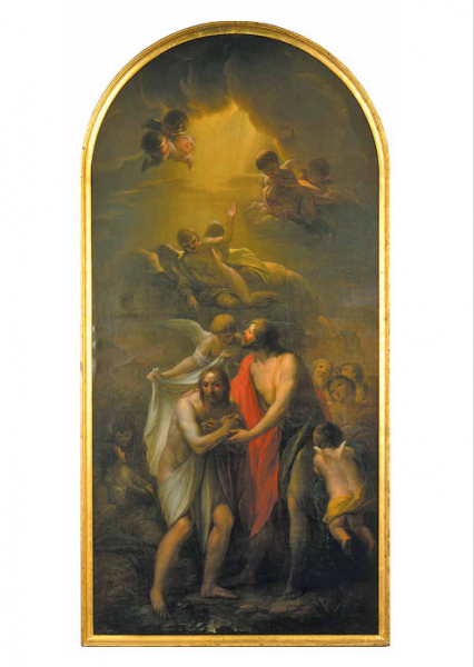 St. Nikolai Leipzig Adam Friedrich Oeser: Taufe Jesu