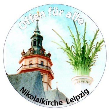 Nikolaikirche Leipzig - Offen für alle (Aufkleber)