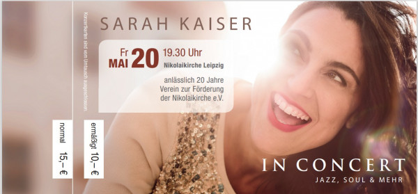 Sarah Kaiser - Konzert am 20. Mai 2022 um 19.30Uhr
